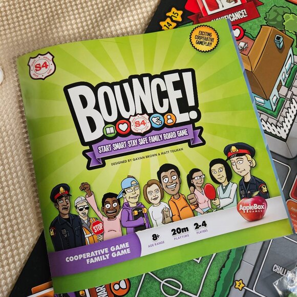 Bounce S4 Family Cooperative Board Game by AppleBox Games - Complete - Picture 7 of 9